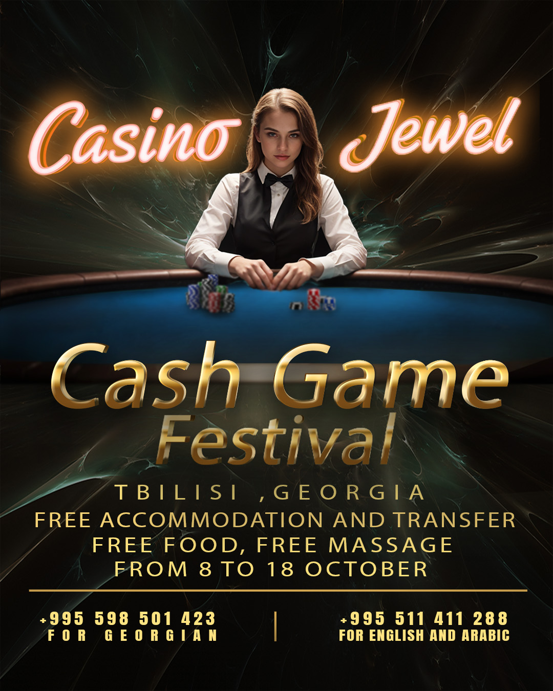 Jewel Cash Game Festival | Tbilisi, 08 - 18 OCT 2024
