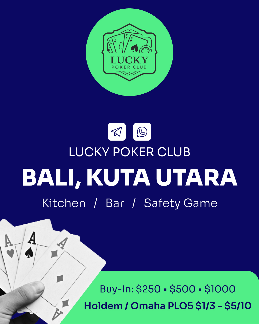 Lucky Poker Club - Bali, Kuta