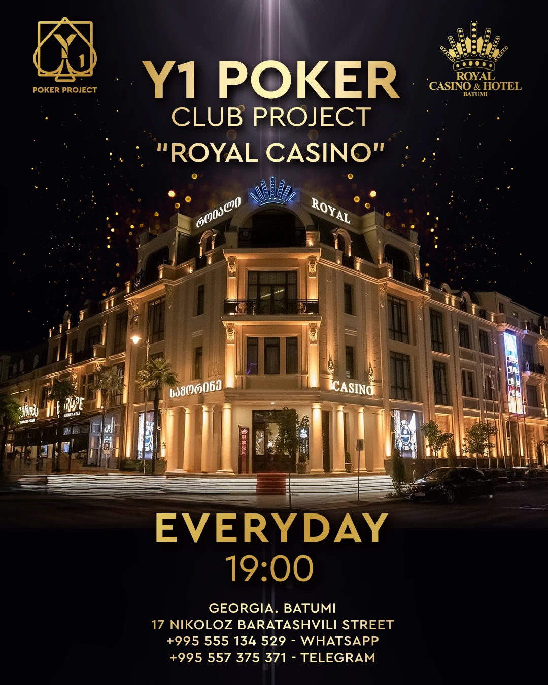 Royal Poker Club | Y1 Poker Club Project | Batumi