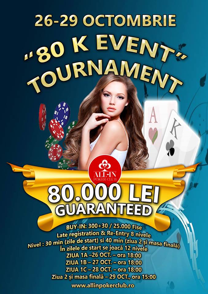 80 K EVENT” 80.000 LEI GARANTAT