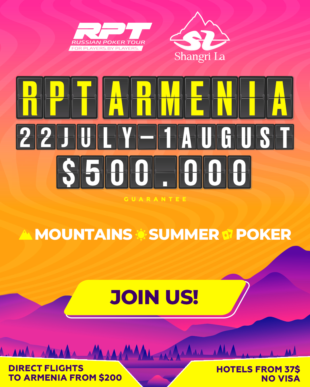 RPT ARMENIA | 22 JULY - 01 AUG | $500.000 GTD